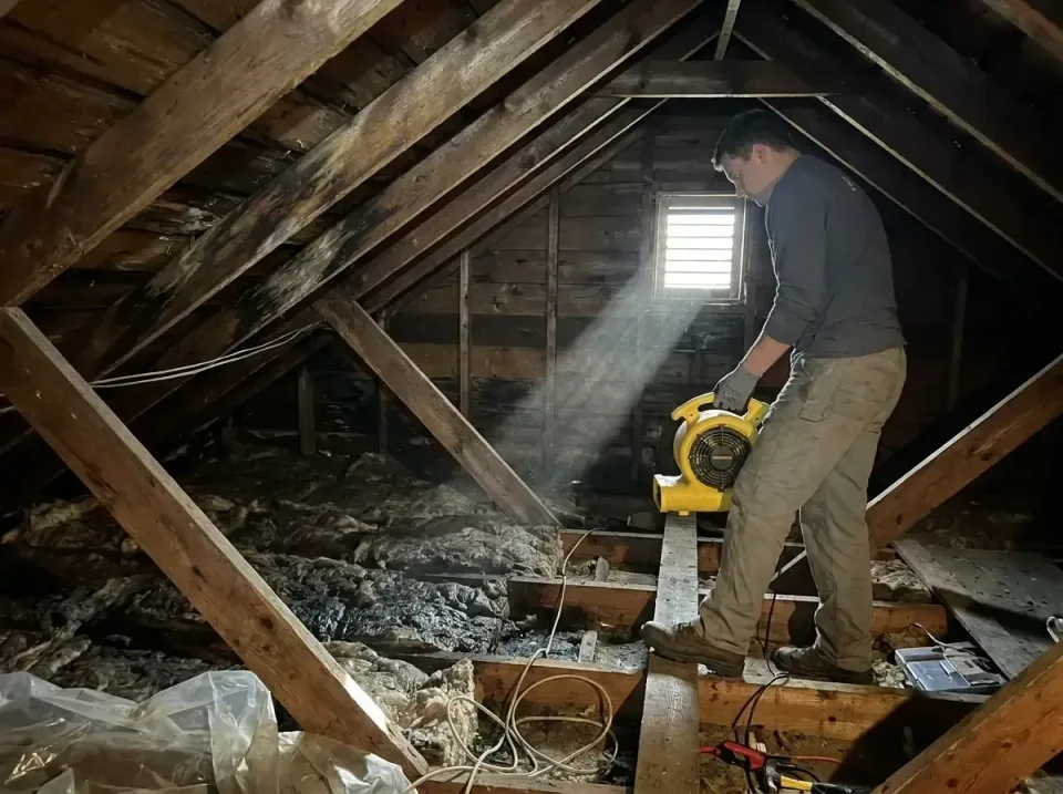 attic-water-damage-drying-proc-007 — frequently asked questions, Emergency Water Extraction & 24/7 Flood Response in Grove,…